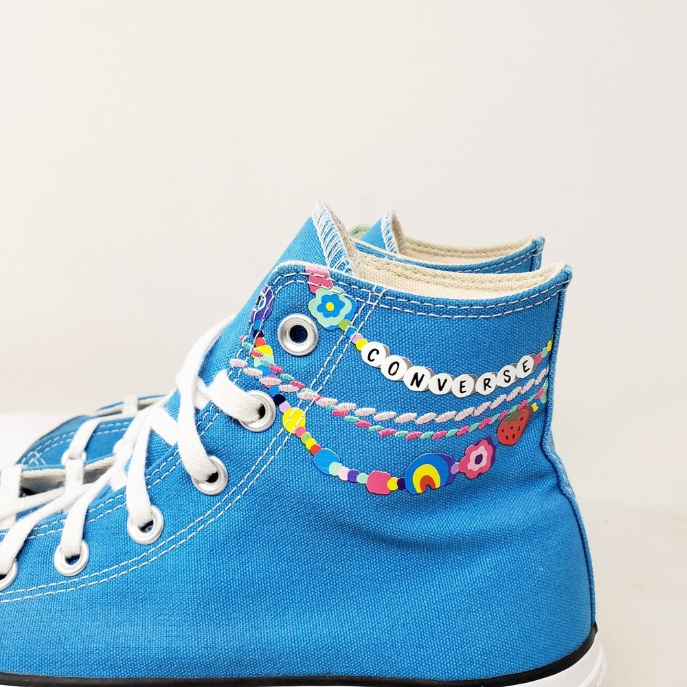 Converse All Star Lift Platform Hi Shoes Womens 9 Friendship Bracelet Sneaker - Picture 2 of 12